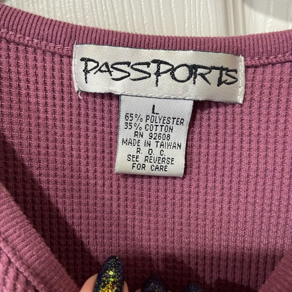 Waffle-Knit Button-Up Sweater - Picture 3 of 3